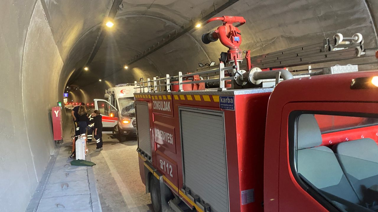Vaka dönüşünde ambulansta yangın çıktı