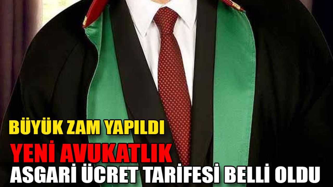 Yeni Avukatlık Asgari ücret Tarifesi Belli Oldu - Köroğlu Gazetesi ...