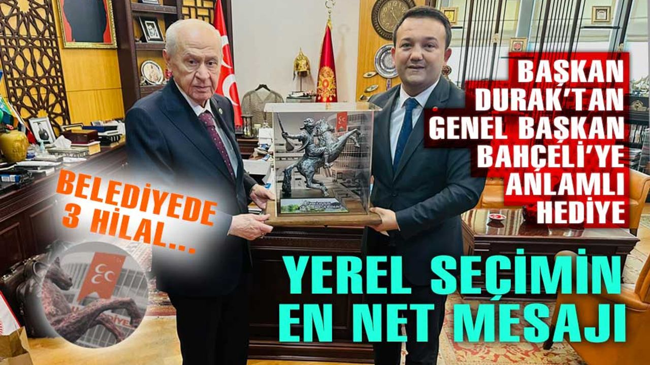 MHP Bolu İl Başkanı Durak, MHP Genel Başkanı Bahçeli'ye, yerel seçimi kazanacaklarının mesajını verdi
