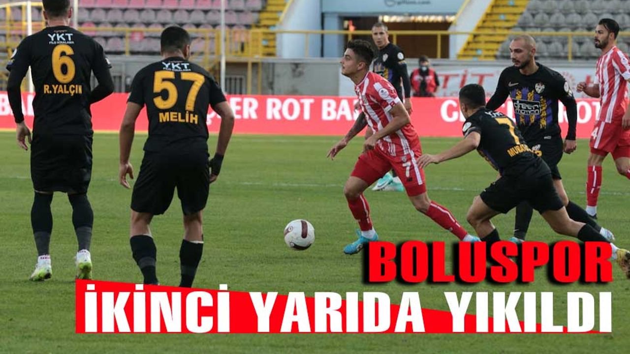 Boluspor, Eyüpspor karşısında 3-0 mağlup oldu