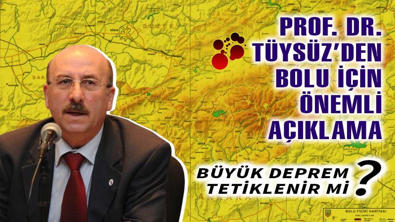 Prof. Dr. Okan Tüysüz, Bolu depremlerini yorumladı
