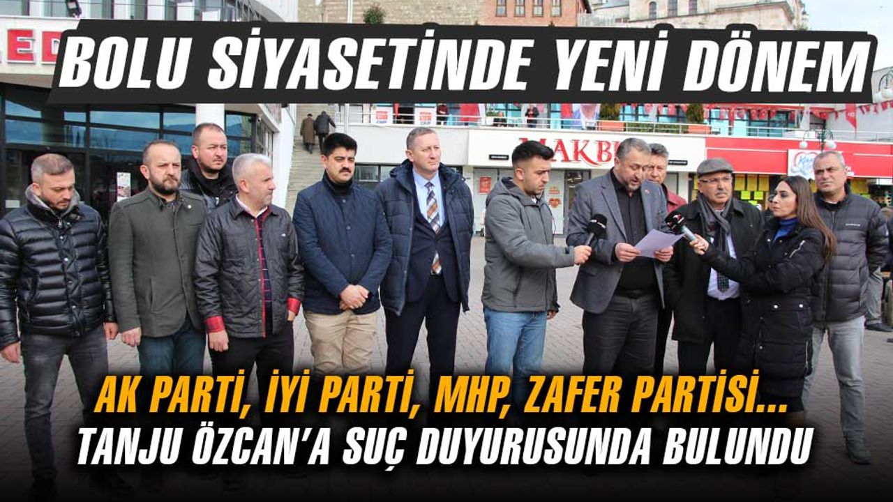 AK Parti, İYİ Parti, MHP ve Zafer Partisi, Tanju Özcan’a suç duyurusunda bulundu