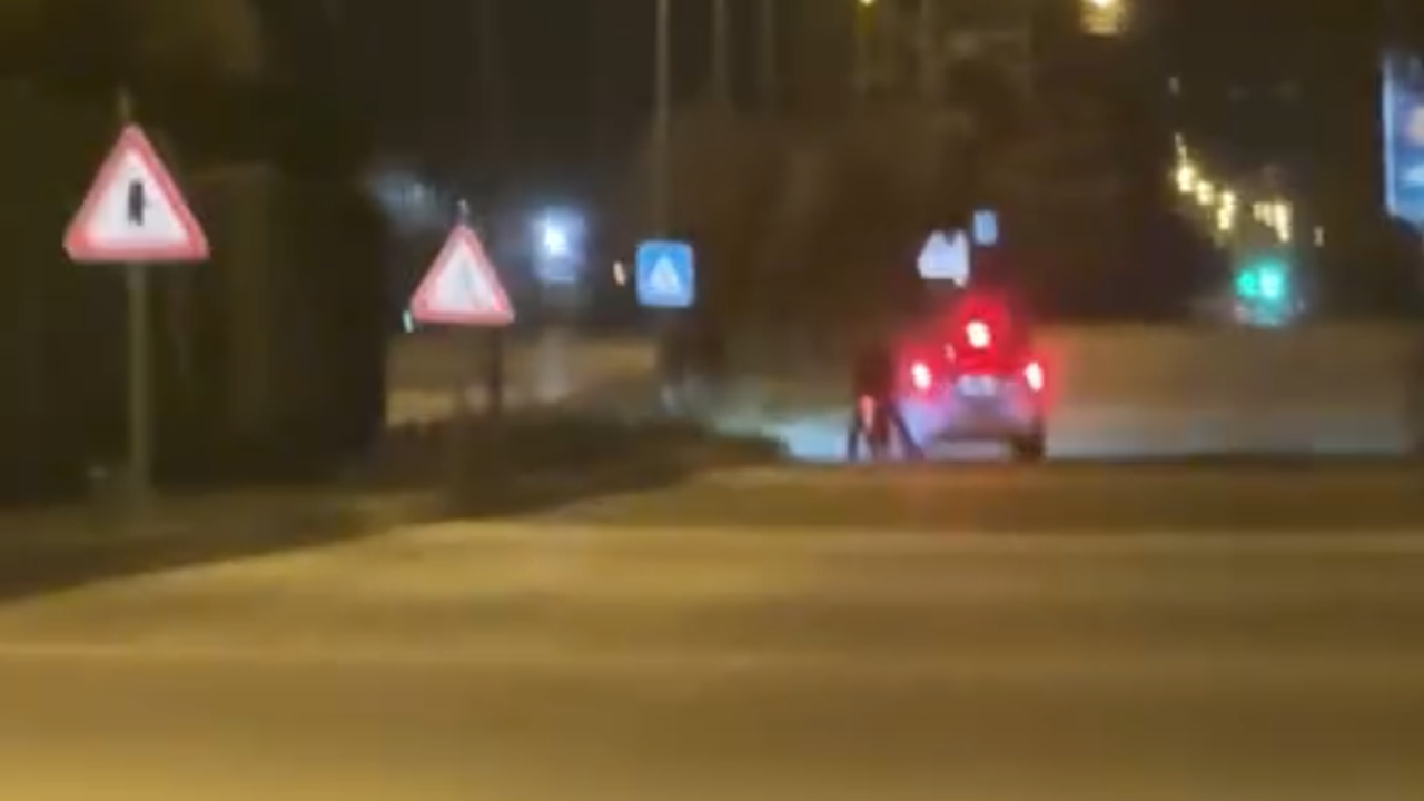 Bolu’da polisten kaçan motosikletli, kameraya yansıdı