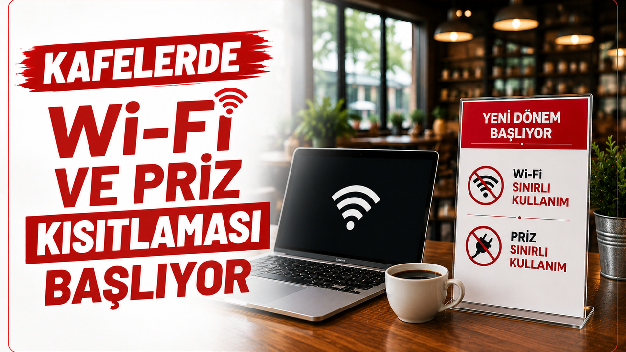 Kafelerde Wi-Fi ve Priz Kısıtlaması Başlıyor