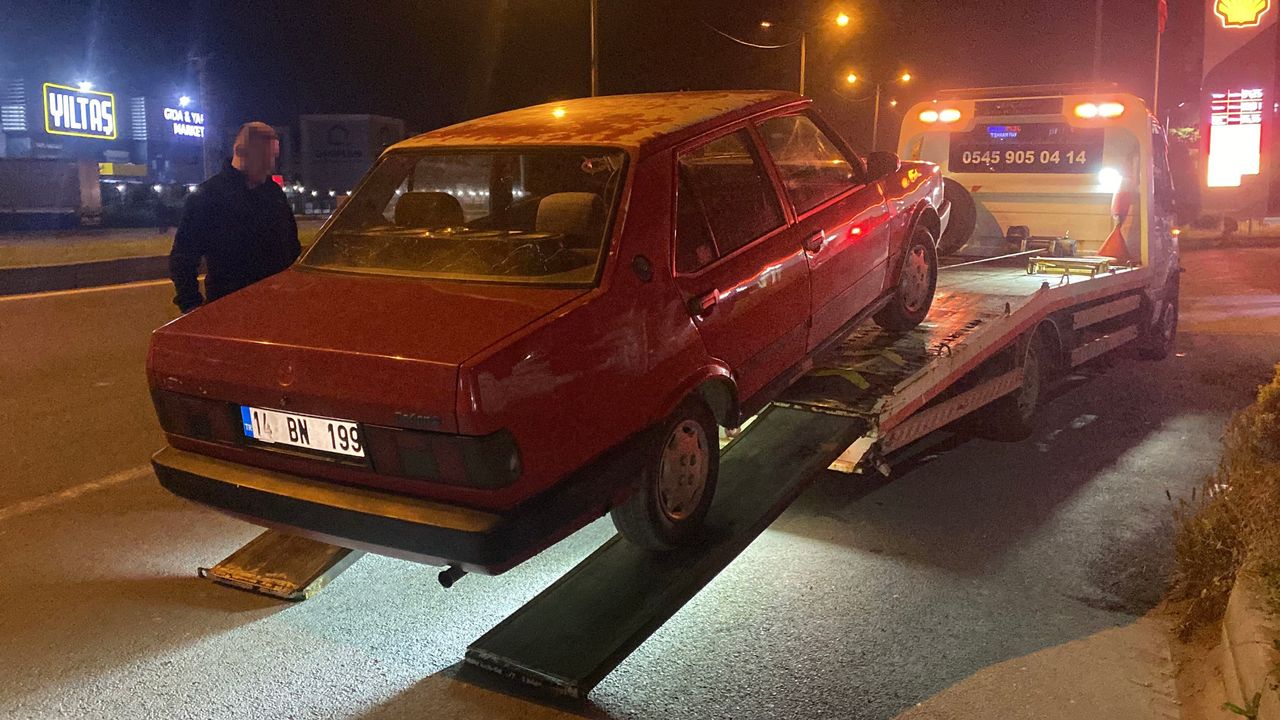 Bolu’da polisten 2 kilometre kaçıp izini kaybettirdi: 200 bin lira ceza yedi