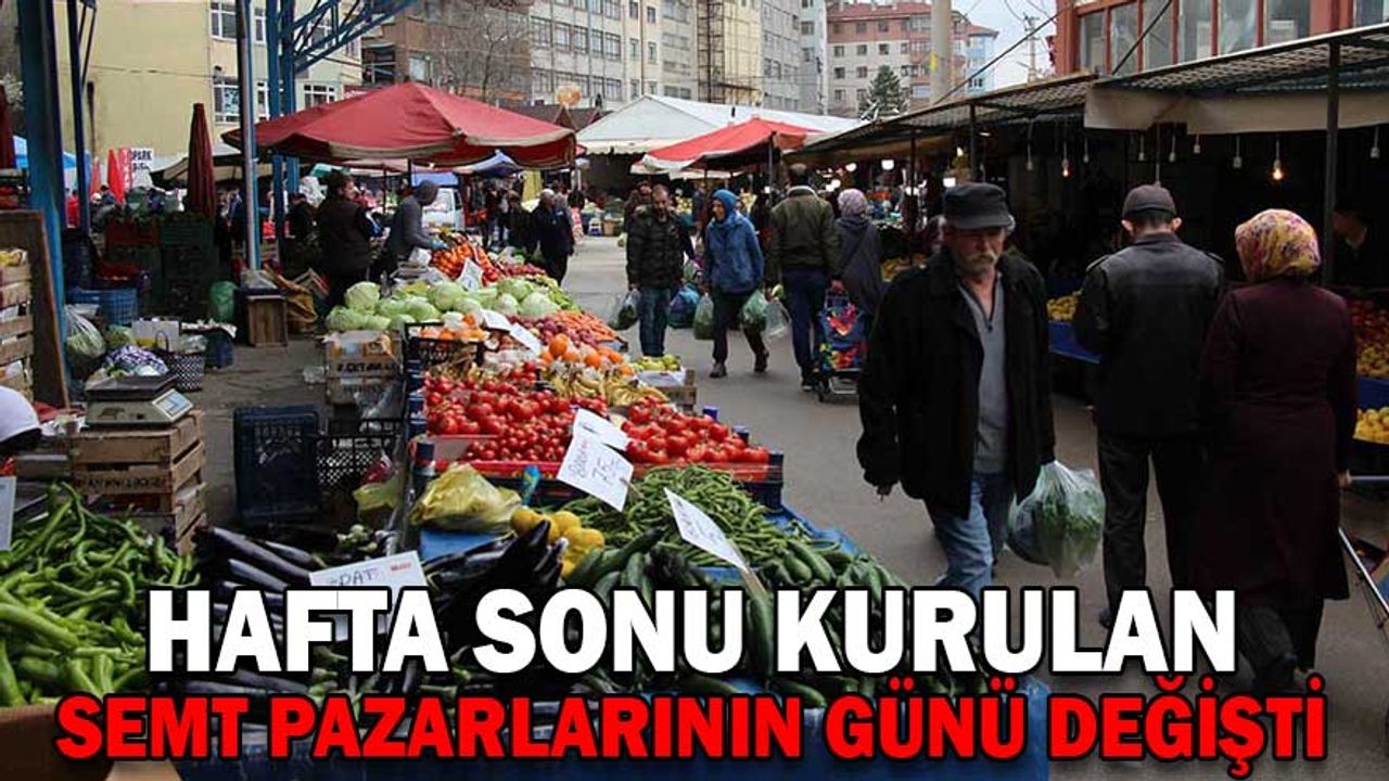 hafta sonu kurulan semt pazarlari cuma gÜnÜne alindi köroğlu gazetesi