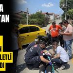 Bolu'da taksiyle çarpışan motosikletin sürücüsü yaralandı