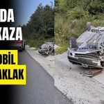 Kontrolden çıkan otomobil takla attı: 3 yaralı