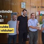 2005 yılında mezun ettiği öğrencisiyle, aynı okulda idareci oldular
