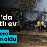 Bolu’da 2 katlı ev alevlere teslim oldu