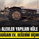 Bolu’da alevler önüne gelen yapıyı küle çevirdi: 3 ev, 2 ahır, 2 samanlık alev alev yandı