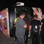 Can pazarı şehirlerarası otobüs devrildi 40 kişi yaralandı