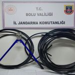 Bolu’da kablo hırsızı JASAT’tan kaçamadı: 1 tutuklama