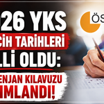 2026 YKS tercih tarihleri belli oldu: Kontenjan kılavuzu yayımlandı!