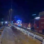 Otomobil bariyerlere çarparak devrildi: 1 yaralı