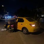 Bolu'da taksi ile motokurye çarpıştı: 1 yaralı