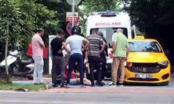 Ticari Taksi İle Çarpışan Motosikletteki Kurye Yaralandı