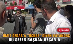 Ümit Özdağ'a, "ucube" diyen vatandaş, bu sefer Tanju Özcan'a tepki gösterdi