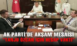 AK Parti'de akşam mesaisi: "Tanju Özcan için hesap vakti"