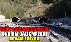 Anadolu Otoyolu'nun Bolu Dağı geçişindeki onarım çalışmalarının yarısı tamamlandı