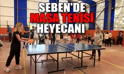 Seben'de "100. yıl masa tenisi turnuvası" düzenlendi