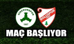 Giresunspor - Boluspor maçı başlıyor