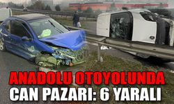 Anadolu Otoyolu'nda feci 6 kişi yaralandı