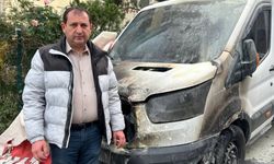 Kocaeli'de park halindeki kamyonetin kundaklandığı iddiası