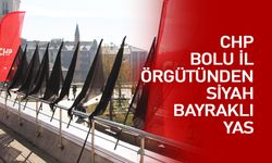 CHP Bolu İl Örgütünden siyah bayraklı yas