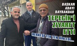 YRP Bolu Belediye Başkan Adayı Bayrakdar, Tepecik Mahallesi'ni ziyaret etti
