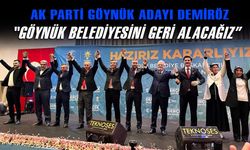 AK Parti Göynük Adayı Demiröz, "Göynük Belediyesini geri alacağız"