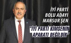 İYİ Parti Bolu Belediye Başkan Adayı Mansur Şen: "İYİ Parti kimsenin aparatı değil"