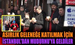Asırlık geleneğe katılmak için İstanbul'dan Mudurnu'ya geldiler