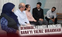 AK Parti Adayı Demirkol, Türkiye birincisi Rana'yı evinde ziyaret etti