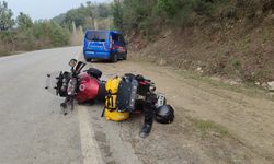 Kastamonu'da motosiklet kazası: Rusya uyruklu sürücü ağır yaralandı