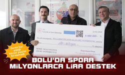 Demirkol, Bolu için sözü alınan, 11 milyon TL spor yardımının hesaplara yatırıldığını açıkladı