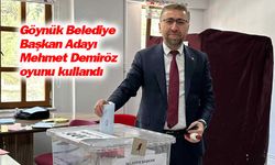 Göynük Belediye Başkan Adayı Mehmet Demiröz, oyunu kullandı