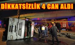 Bakırköy'de tır, otomobilin üzerine devrildi: 4 ölü