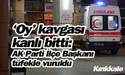 ‘Oy’ kavgası kanlı bitti: AK Parti İlçe Başkanı tüfekle vuruldu