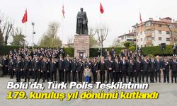Bolu'da Türk Polis Teşkilatının 179. kuruluş yıl dönümü kutlandı