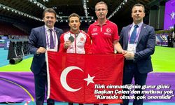 Türk cimnastiğinin gurur günü Başkan Çelen’den mutlusu yok