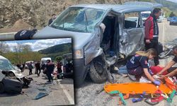 Bolu'da üniversite öğrencilerini taşıyan araç kazaya karıştı: 15 yaralı