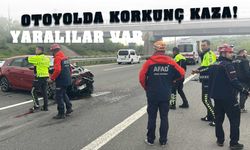 Anadolu Otoyolu'nda otomobil tıra arkadan çarptı: 4 yaralı