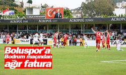 Boluspor'a Bodrum maçından ağır fatura