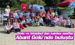 Bolu ve İstanbul'dan kardeş sınıflar Abant Gölü'nde buluştu