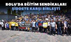 Bolu'da eğitim sendikaları, İstanbul'daki cinayet sonrası bir araya geldi