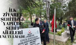 İLK ZİYARET ŞEHİTLİĞE YAPILDI, ŞEHİT AİLELERİ UNUTULMADI