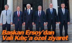 Başkan Ersoy’dan Vali Kılıç’a özel ziyaret