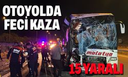 Anadolu Otoyolu’nun Bolu geçişinde feci kaza! Yolcu otobüsleri çarpıştı: 15 yaralı