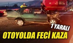 Bolu'da Otoyolda feci kaza: 1 yaralı
